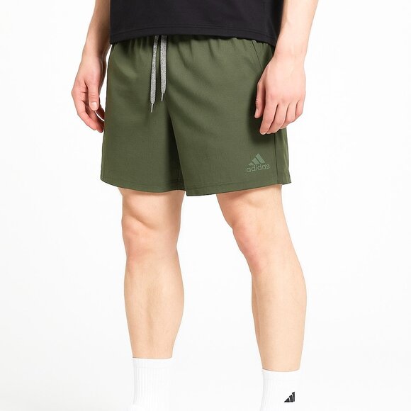 Adidas Climacool Running Shorts M 5” Olive Green Gym Training Active - Picture 1 of 9